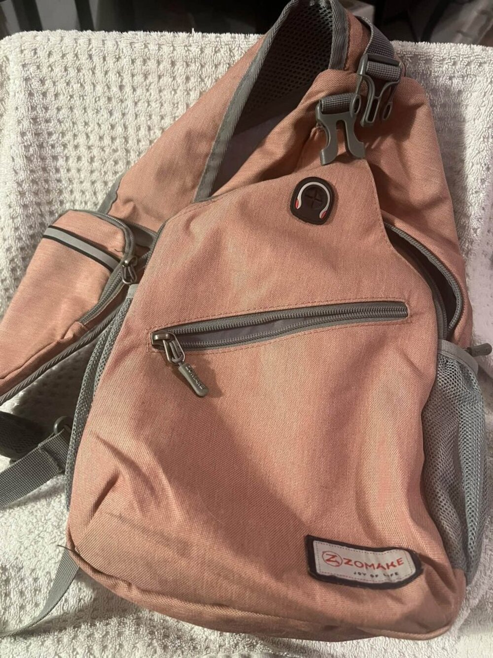 Zomake - Pink Single Strap Backpack Purse